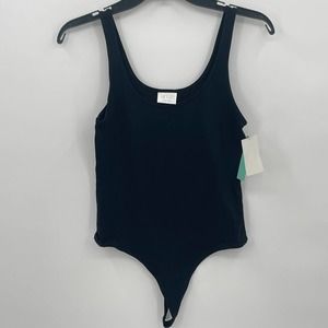 Abound Women's Black Thong Bodysuit Size Small